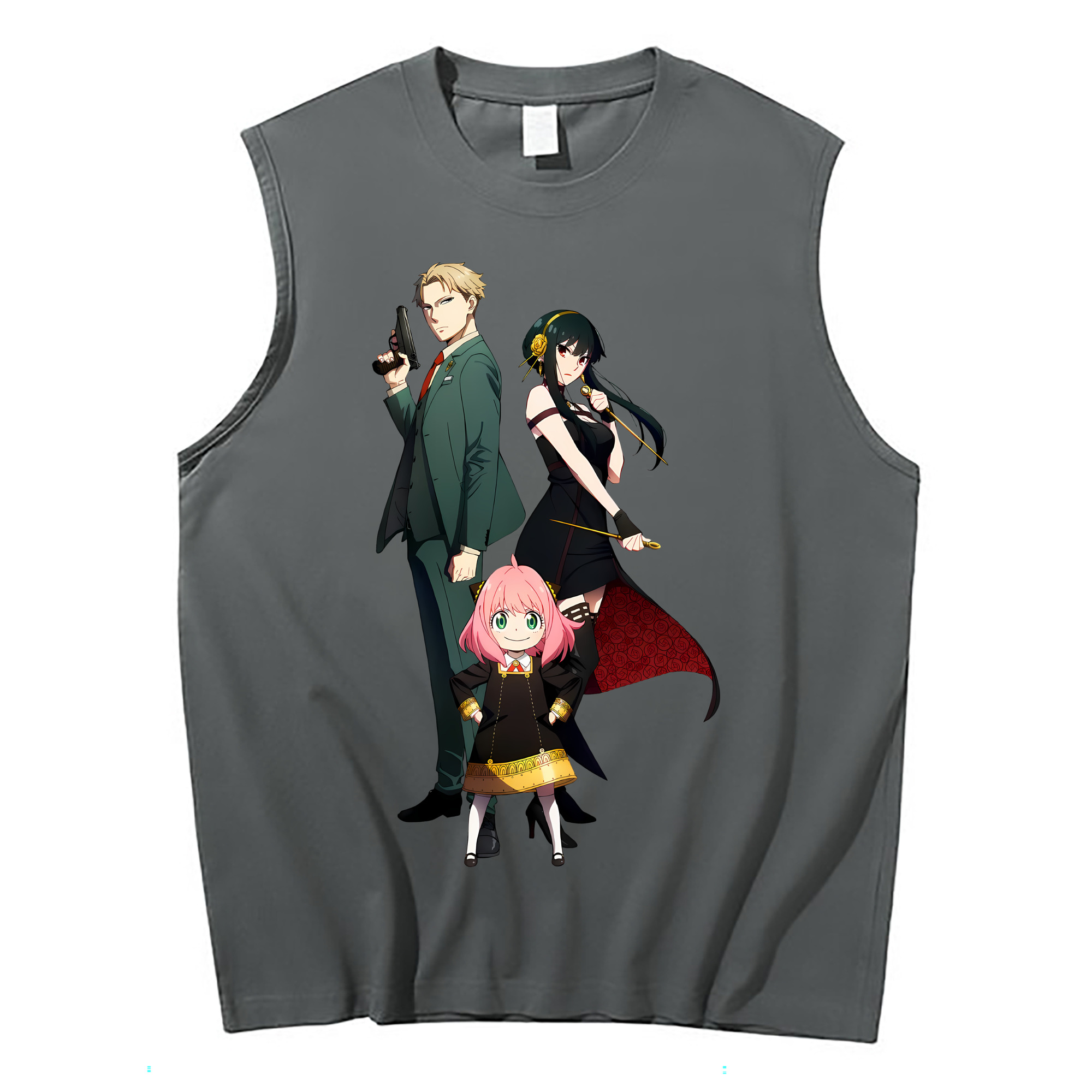 （画像用） SPY×FAMILY间谍家家酒 コットン100％タンクトップ（フロントプリント）